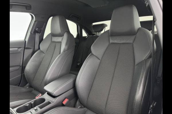 Audi A3 Limousine 35 TFSI S edition (INCL-BTW)  *AUT | 1/2 LEATHER | MATRIX-LED | HEATED-SPORTSEATS | CRUISE | CAMERA | DIGI-COCKPIT | NAVI-FULLMAP | PRIVACY-GLASS | AMBIENT-LIGHT | ECC | PDC | 18''ALU*