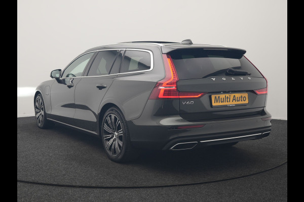 Volvo V60 T6 Recharge AWD Inscription PHEV 340pk Dealer O.H | Trekhaak Af Fabriek | Panodak | Adaptive Cruise | Harman / Kardon | 360 Camera | Lederen Sportstoelen Memory & Verwarmd | Stuurverwarming | Blis | Keyless | Apple Carplay | Virtual | Navigatie | DAB | 19"L.M | Plug In Hybrid
