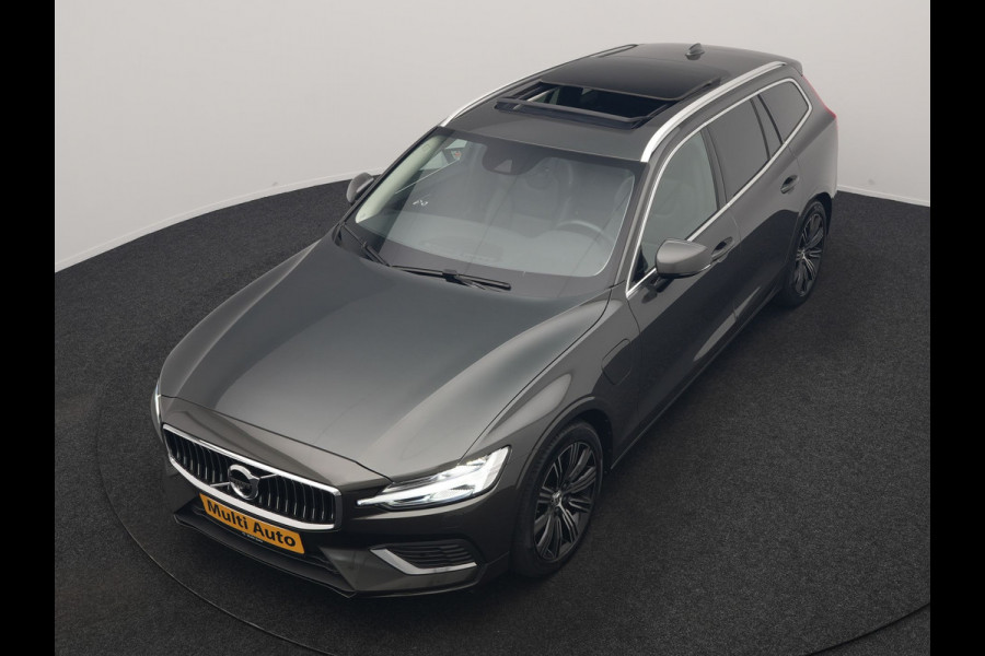 Volvo V60 T6 Recharge AWD Inscription PHEV 340pk Dealer O.H | Trekhaak Af Fabriek | Panodak | Adaptive Cruise | Harman / Kardon | 360 Camera | Lederen Sportstoelen Memory & Verwarmd | Stuurverwarming | Blis | Keyless | Apple Carplay | Virtual | Navigatie | DAB | 19"L.M | Plug In Hybrid