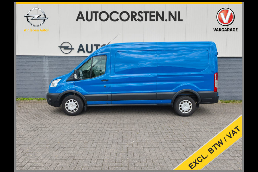 Ford Transit 350 2.0TDCI 130PK Hybride L3H2 Euro 6 3-Peroons Trekhaak Stoelverwarming Camera Navi Voorruitverwarming Pdc MHEV RWD Cruise Control 2.750KG Trekgewicht 2.750KG Trekgewicht 1e Eigenaar