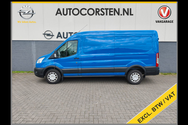 Ford Transit 350 2.0TDCI 130PK Hybride L3H2 Euro 6 3-Peroons Trekhaak Stoelverwarming Camera Navi Voorruitverwarming Pdc MHEV RWD Cruise Control 2.750KG Trekgewicht 2.750KG Trekgewicht 1e Eigenaar