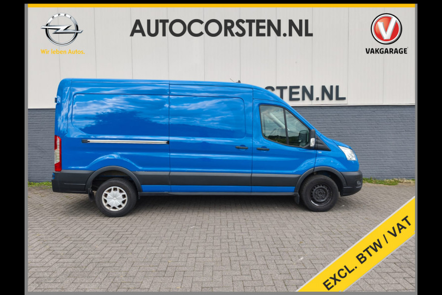 Ford Transit 350 2.0TDCI 130PK Hybride L3H2 Euro 6 3-Peroons Trekhaak Stoelverwarming Camera Navi Voorruitverwarming Pdc MHEV RWD Cruise Control 2.750KG Trekgewicht 2.750KG Trekgewicht 1e Eigenaar