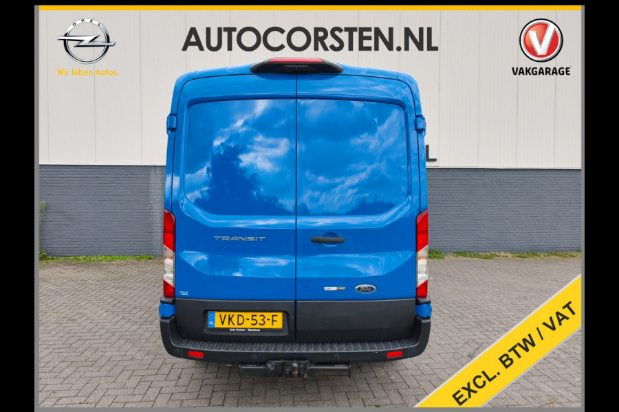 Ford Transit 350 2.0TDCI 130PK Hybride L3H2 Euro 6 3-Peroons Trekhaak Stoelverwarming Camera Navi Voorruitverwarming Pdc MHEV RWD Cruise Control 2.750KG Trekgewicht 2.750KG Trekgewicht 1e Eigenaar