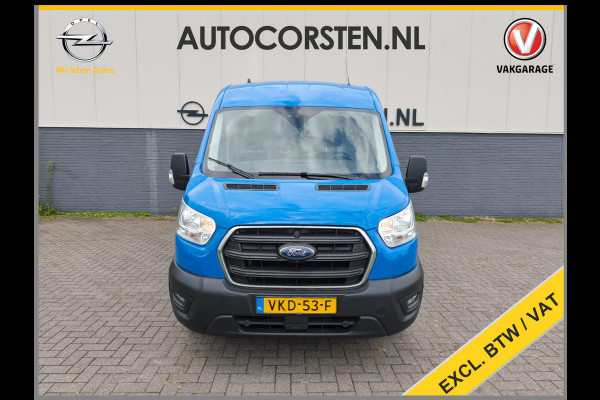 Ford Transit 350 2.0TDCI 130PK Hybride L3H2 Euro 6 3-Peroons Trekhaak Stoelverwarming Camera Navi Voorruitverwarming Pdc MHEV RWD Cruise Control 2.750KG Trekgewicht 2.750KG Trekgewicht 1e Eigenaar