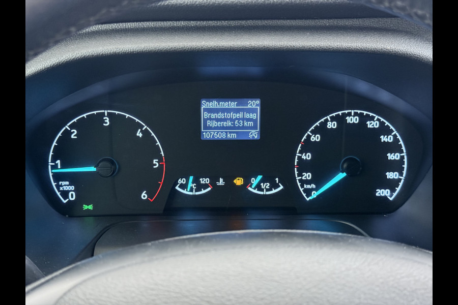 Ford Transit 350 2.0TDCI 130PK Euro 6 L3H2 3-Persoons Camera Stoelverwarming Airco Cruise Control Bluetooth Pdc Voorruit verwarmbaar Wandbetimmering Schuifdeur Wifi Dealeronderhouden