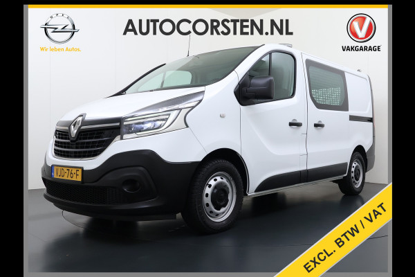 Renault Trafic 2.0DCi 120PK T29 Euro 6 3-Persoons 2X Schuifdeur Trekhaak Navi Airco Bluetooth Cruise Control DAB L1H1 Betonplex vloer Wandbetimmering 2.000KG Trekgewicht 1e Eigenaar Origineel Nederlandse Auto