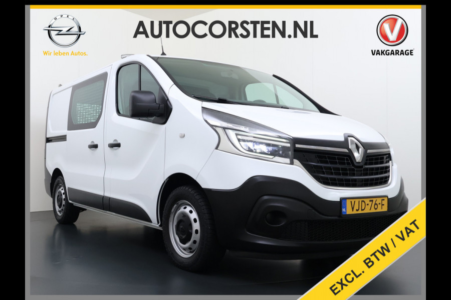 Renault Trafic 2.0DCi 120PK T29 Euro 6 3-Persoons 2X Schuifdeur Trekhaak Navi Airco Bluetooth Cruise Control DAB L1H1 Betonplex vloer Wandbetimmering 2.000KG Trekgewicht 1e Eigenaar Origineel Nederlandse Auto