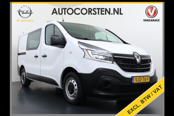Renault Trafic 2.0DCi 120PK T29 Euro 6 3-Persoons 2X Schuifdeur Trekhaak Navi Airco Bluetooth Cruise Control DAB L1H1 Betonplex vloer Wandbetimmering 2.000KG Trekgewicht 1e Eigenaar Origineel Nederlandse Auto