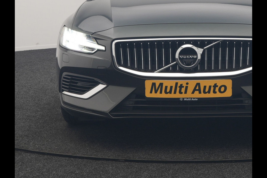 Volvo V60 T6 Recharge AWD Inscription PHEV 340pk Dealer O.H | Trekhaak Af Fabriek | Panodak | Adaptive Cruise | Harman / Kardon | 360 Camera | Lederen Sportstoelen Memory & Verwarmd | Stuurverwarming | Blis | Keyless | Apple Carplay | Virtual | Navigatie | DAB | 19"L.M | Plug In Hybrid
