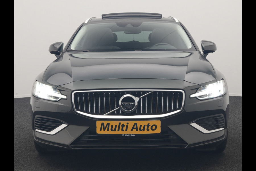 Volvo V60 T6 Recharge AWD Inscription PHEV 340pk Dealer O.H | Trekhaak Af Fabriek | Panodak | Adaptive Cruise | Harman / Kardon | 360 Camera | Lederen Sportstoelen Memory & Verwarmd | Stuurverwarming | Blis | Keyless | Apple Carplay | Virtual | Navigatie | DAB | 19"L.M | Plug In Hybrid