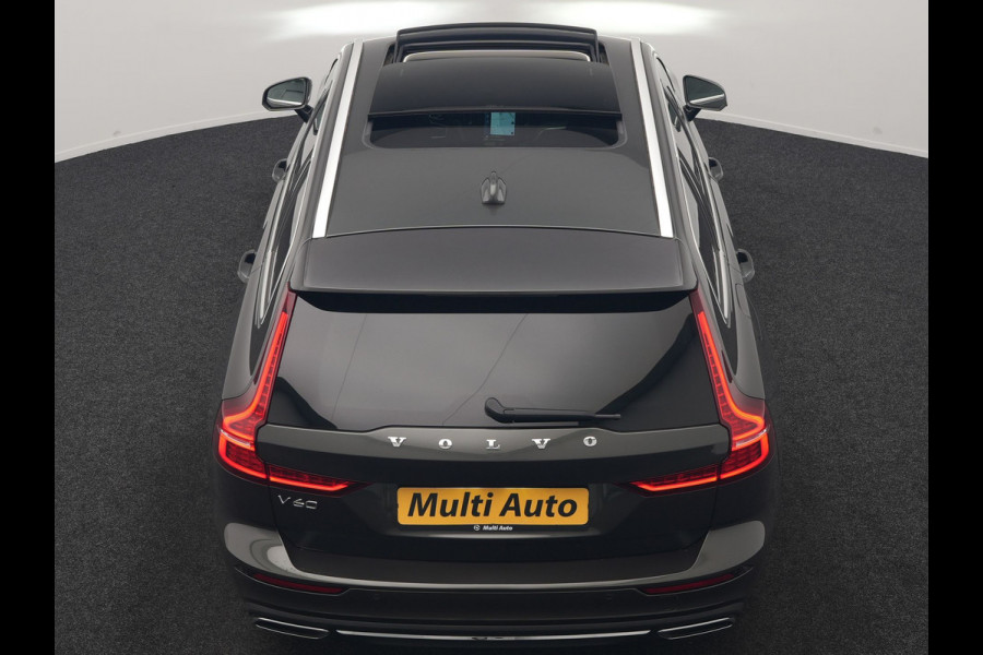 Volvo V60 T6 Recharge AWD Inscription PHEV 340pk Dealer O.H | Trekhaak Af Fabriek | Panodak | Adaptive Cruise | Harman / Kardon | 360 Camera | Lederen Sportstoelen Memory & Verwarmd | Stuurverwarming | Blis | Keyless | Apple Carplay | Virtual | Navigatie | DAB | 19"L.M | Plug In Hybrid