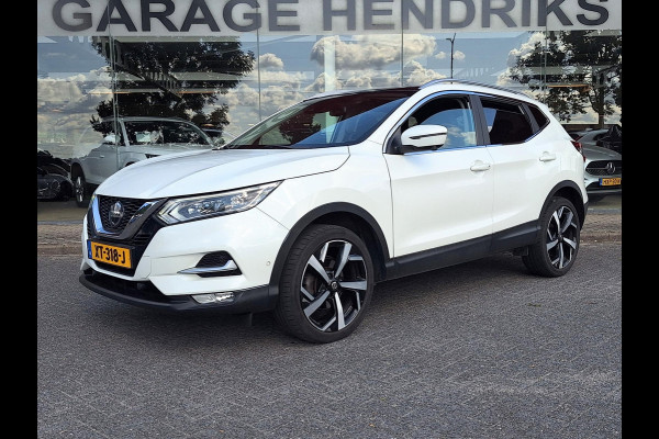 Nissan QASHQAI 1.2 Tekna + | Pano | Trekhaak | NAP | Leder | 360Cam | Navi | Climate | LED | Onderhoudshistorie |