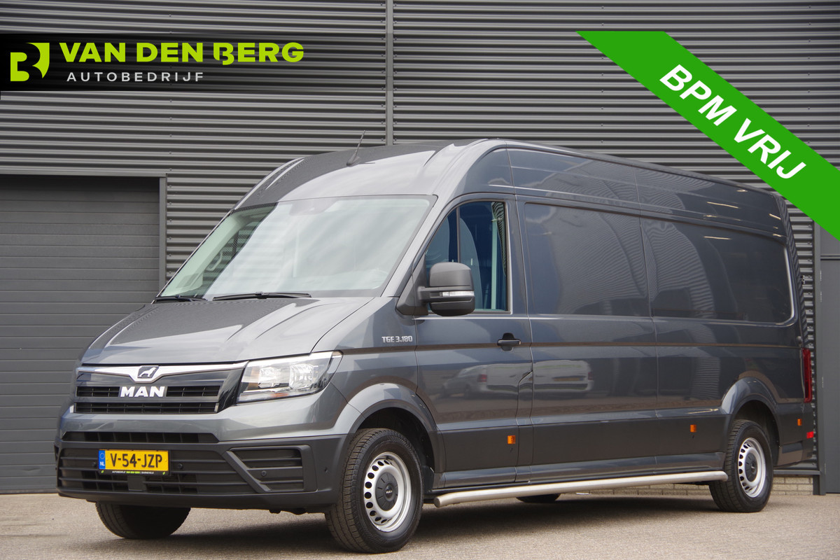 MAN TGE 3.180 35 2.0 Lang L4H3(L3H2) 3-ZITS, 177PK AUT. CAMERA, GEVEERDE STOEL, CRUISE, CARPLAY, NL AUTO, NAP