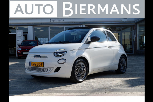 Fiat 500C 42 kWh ICON / INCL 12mnd BOVAG / Apple carplay / Camera / Stoelverwarming