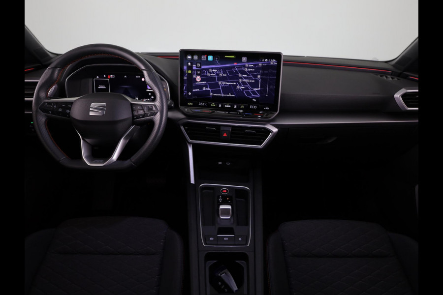 Seat Leon Sportstourer 1.5 TSI e-Hybrid FR PHEV First Edition 204 pk Automaat | Verlengde garantie | Navigatie | Parkeersensoren | Achteruitrijcamera | Autom. airco (3 zones) |