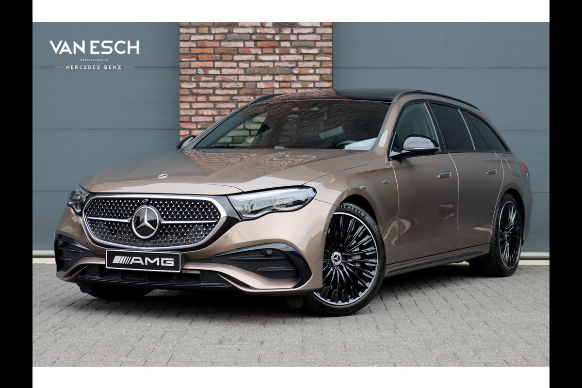 Mercedes-Benz E-Klasse Estate 300 e AMG Line | Hyperscreen | Distronic+ | HUD | 3D-Display | Panoramadak | Burmester | Surround Camera | Trekhaak | Keyless Go |