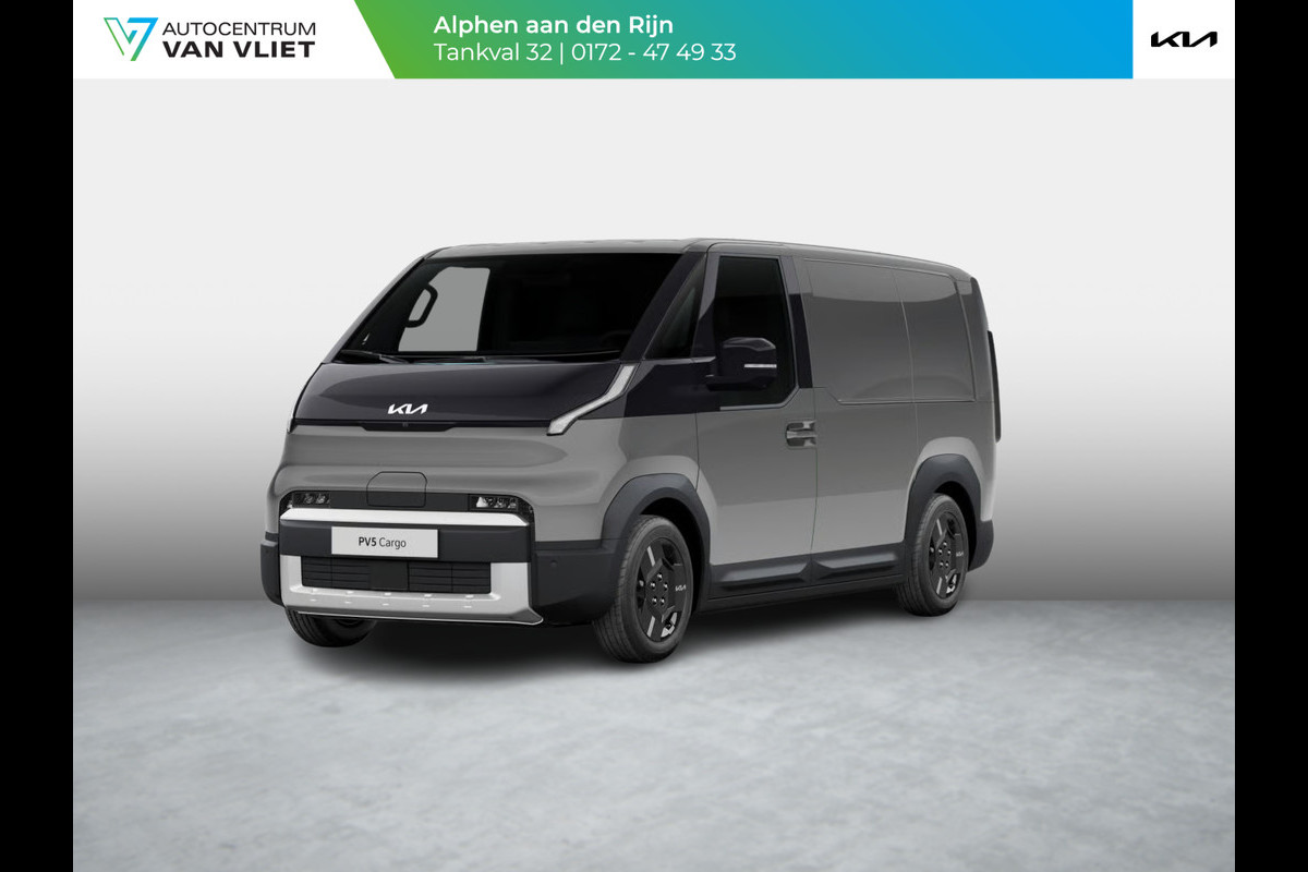 Kia PV5 L2H1 Elite Executive 71.2 kWh | Actieprijs* | OP VOORRAAD | Stoel ventilatie | All season banden | Navi. | Clima. | Achteruitrijcamera | Adapt. Cruise. | Stoel&Stuur Verwarming | Dodehoekcamera | Parkeersensoren | Bekleding In Stof/Lederlook Combinatie