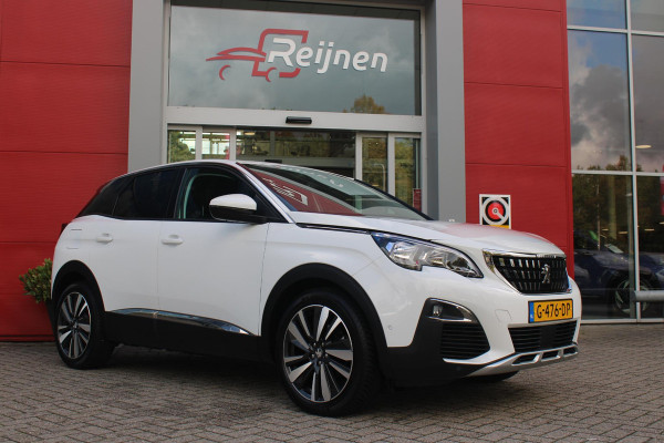 Peugeot 3008 1.2 130PK AUTOMAAT ALLURE | LEDEREN BEKLEDING | TREKHAAK | ELEKTRISCH BEDIENBARE BESTUUDERSSTOEL MET GEHEUGENFUNCTIE | ADAPTIVE CRUISE CONTROL | ELEKTRISCH BEDIENBARE ACHTERKLEP | APPLE CARPLAY/ANDROID AUTO | NAVIGATIE | STOELVERWARMING | ALL SEASON BANDEN | 19" LICHTMETALEN VELGEN | KEYLESS ENTRY/START | DODEHOEK DETECTIE | DRAADLOZE TELEFOONLADER |