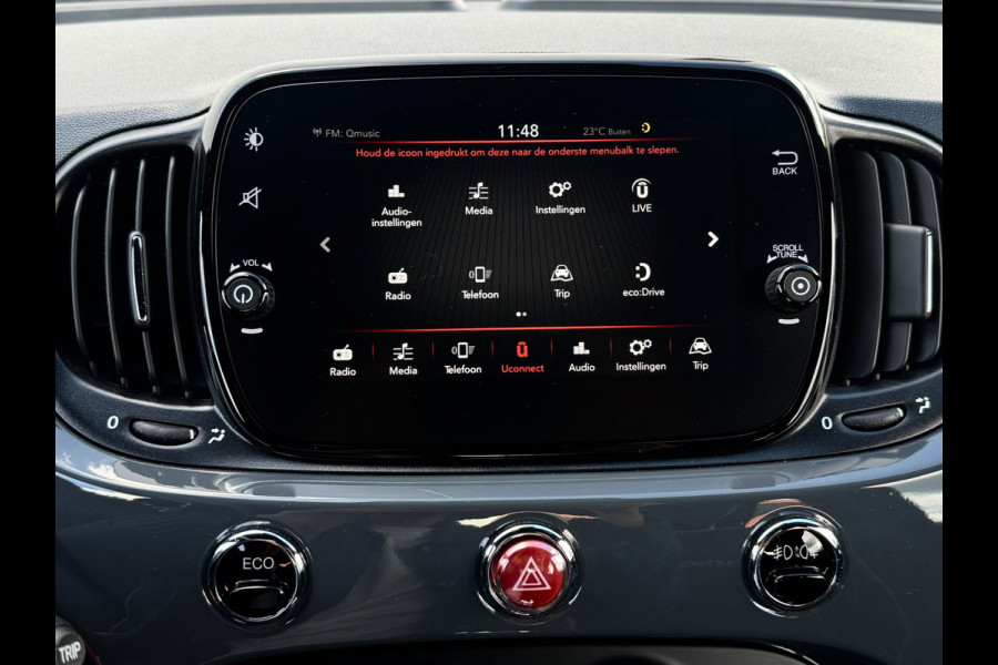 Fiat 500C 0.9 TwinAir Cabrio | PDC | Bluetooth | Cruise control | Apple Carplay | Achterspoiler