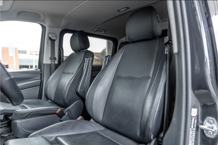 Mercedes-Benz Vito 124 CDI 237 PK DC Lang | Airmatic | Distronic | LED | Trekhaak | Lederen bekleding | L+R Schuifdeur | Dubbel cabine | Dodehoek | Camera | Navigatie | DAB | Dealer onderhouden | 24 maanden garantie