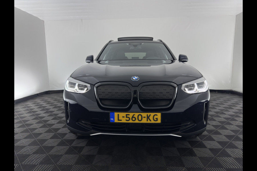 BMW iX3 High Executive 80 kWh (INCL-BTW) *AUT | PANO | LEATHER SPORT | ADAPTIVE-CRUISE | FULL-LED | BLIND-SPOT | MEMORY-PACK | DIGI-COCKPIT | HEATED-COMFORTSEATS | KEYLESS | CAMERA | DAB+ | TOWBAR | 20''ALU*