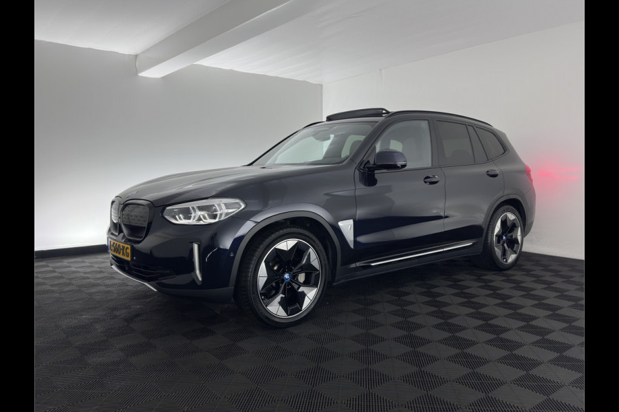 BMW iX3 High Executive 80 kWh (INCL-BTW) *AUT | PANO | LEATHER SPORT | ADAPTIVE-CRUISE | FULL-LED | BLIND-SPOT | MEMORY-PACK | DIGI-COCKPIT | HEATED-COMFORTSEATS | KEYLESS | CAMERA | DAB+ | TOWBAR | 20''ALU*