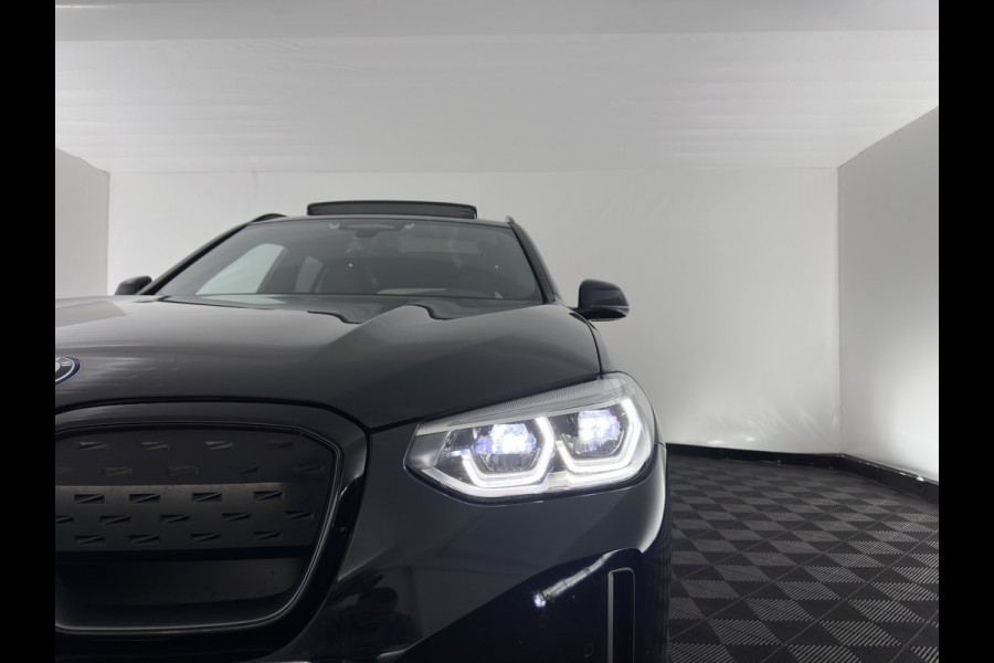 BMW iX3 High Executive 80 kWh (INCL-BTW) *AUT | PANO | LEATHER SPORT | ADAPTIVE-CRUISE | FULL-LED | BLIND-SPOT | MEMORY-PACK | DIGI-COCKPIT | HEATED-COMFORTSEATS | KEYLESS | CAMERA | DAB+ | TOWBAR | 20''ALU*