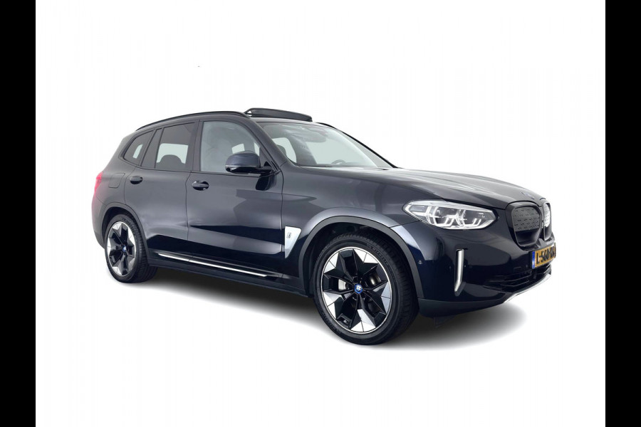 BMW iX3 High Executive 80 kWh (INCL-BTW) *AUT | PANO | LEATHER SPORT | ADAPTIVE-CRUISE | FULL-LED | BLIND-SPOT | MEMORY-PACK | DIGI-COCKPIT | HEATED-COMFORTSEATS | KEYLESS | CAMERA | DAB+ | TOWBAR | 20''ALU*