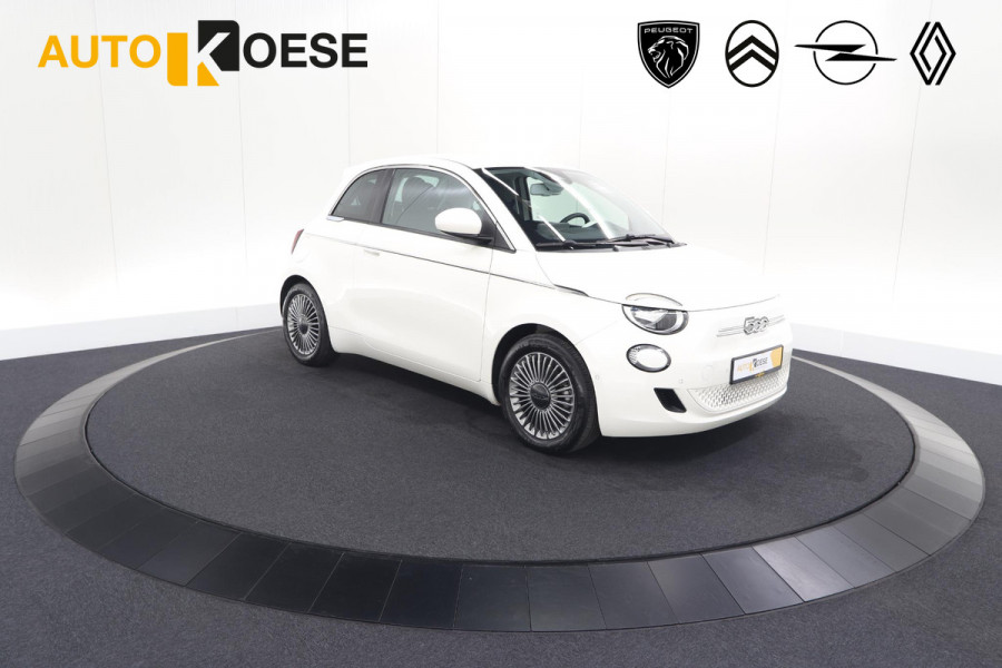 Fiat 500 Icon 42 kWh | 96.4% SoH | Dodehoekdetectie | Camera | Parkeersensoren | Pack Winter