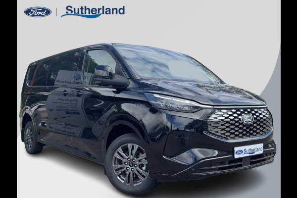 Ford E-Transit Custom 340 L2H1 Limited 71 kWh | SCI | 218pk | Laadvloer bescherming | 12-weg verstel- en verwarmbare AGR bestuurders- en passagiersstoel Laadvloer bescherming,12-weg verstel- en verwarmbare AGR bestuurders- en passagiersstoel | Trekhaakvoorbereiding | 17 inch lichtmetalen velgen (Carbonised Grey) | Driver Assistent Pack Ultimate | AGM accu | BEV 3-fase oplaadkabel (mode 3, 32A, 10m)