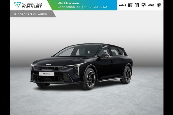 Kia K4 1.0 T-GDi MHEV GT-Line Launch Edition (pano) | Navi. | Clima. | Adapt. Cruise. | Dodehoekassistentie | Stoel&Stuur Verwarming | Panodak | GT-Line Vegan Lederen Stoelbekleding