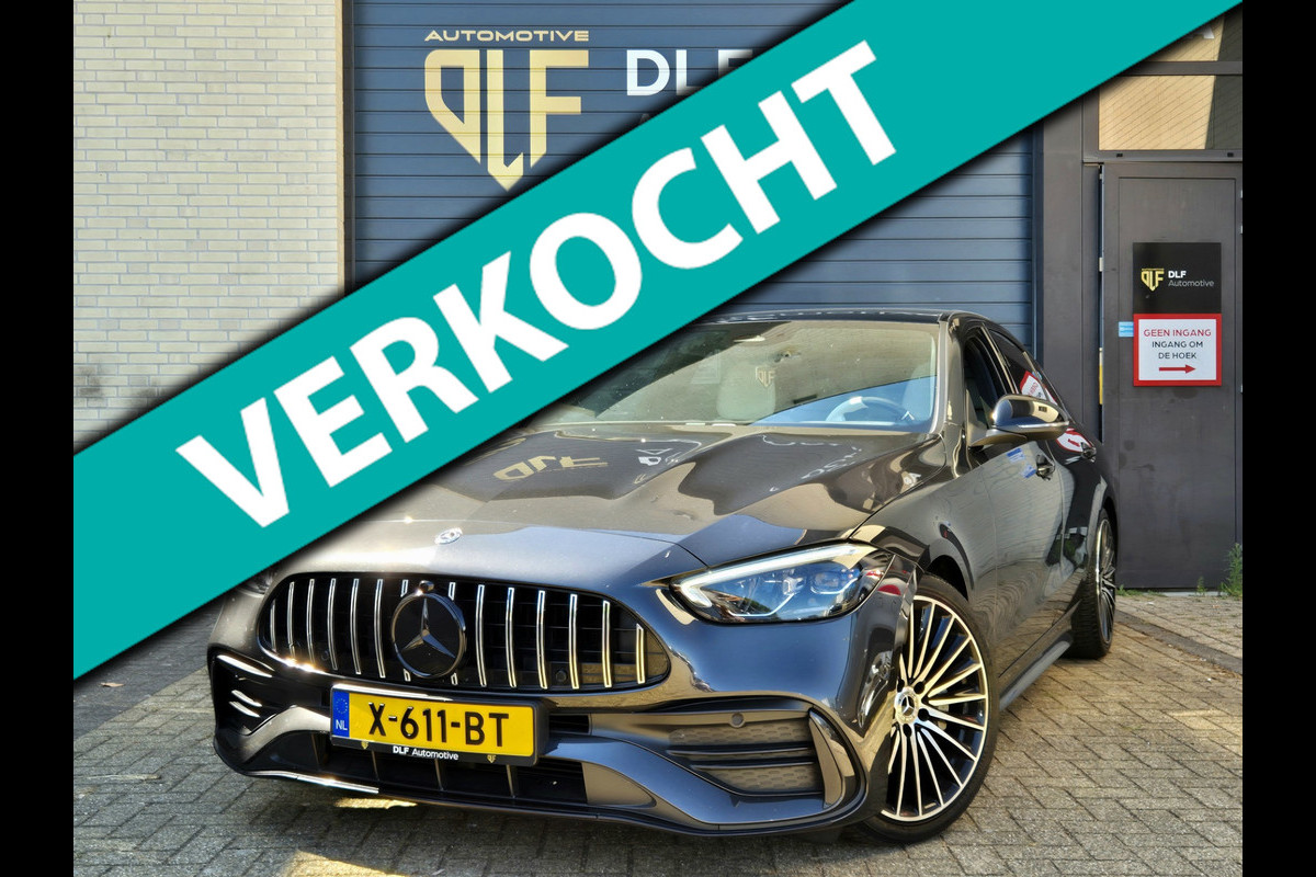 Mercedes-Benz C-Klasse 180 AMG Line | Burmester | Wit leder | Pano