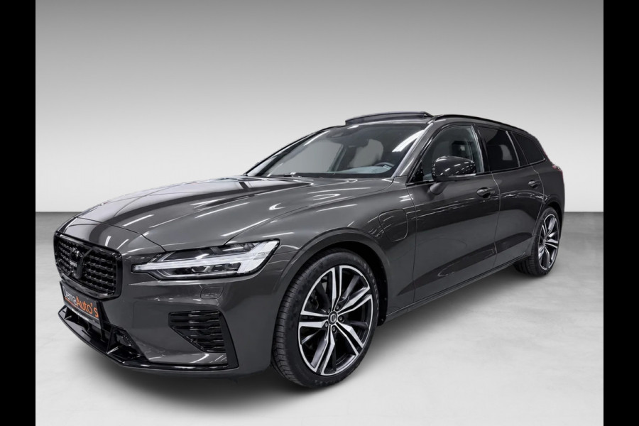 Volvo V60 2.0 T8 Recharge AWD R-Design PANO/MASSAGE+M-LEDER/B&W/360CAM/NAVI/H-UP///