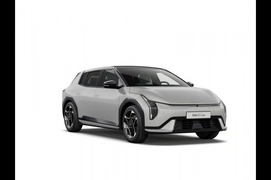 Kia EV4 GT-PlusLine 81.4 kWh | Actieprijs* | Navi. | Clima. | Adapt. Cruise. | Dodehoekcamera | Glazen Schuif-/Kanteldak | Harman Kardon | GT-Line Vegan Lederen Stoelbekleding | Slimme Parkeerassistentie