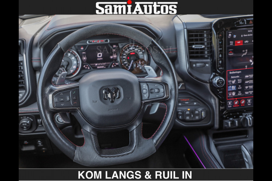 Dodge Ram TRX 6.2 V8 HELLCAT | ANVIL | CARBON | RODE STIKSELS | BOM VOL | CREW CAB DUBBELE CABINE | 5 PERSOONS |