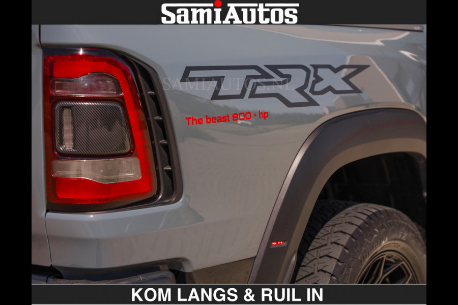 Dodge Ram TRX 6.2 V8 HELLCAT | ANVIL | CARBON | RODE STIKSELS | BOM VOL | CREW CAB DUBBELE CABINE | 5 PERSOONS |