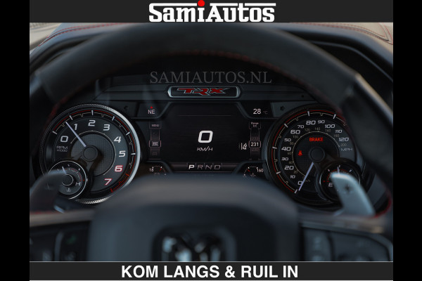 Dodge Ram TRX 6.2 V8 HELLCAT | ANVIL | CARBON | RODE STIKSELS | BOM VOL | CREW CAB DUBBELE CABINE | 5 PERSOONS |