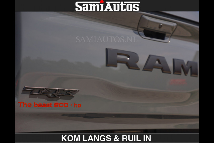 Dodge Ram TRX 6.2 V8 HELLCAT | ANVIL | CARBON | RODE STIKSELS | BOM VOL | CREW CAB DUBBELE CABINE | 5 PERSOONS |