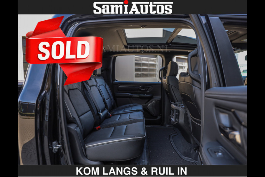 Dodge Ram Limited Night H.O 540HP 706Nm | € 84.950 excl | Massage + Full Option | De Meest Luxe en Volle Pick-Up in zijn Klasse | Comfortabele Dubbele Cabine met Royale 5 Zitplaatsen | BPM vrij | Nu Leverbaar uit Voorraad | Voorraad Nr 2356 - 0990 | De specialist in Amerikaanse pick‑ups in Nederland en Europa.
