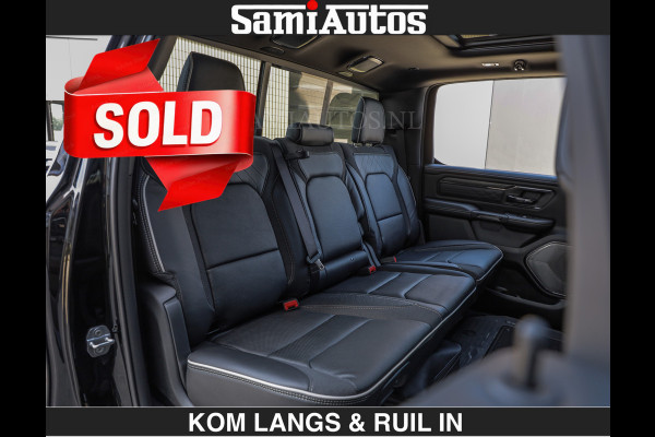 Dodge Ram Limited Night H.O 540HP 706Nm | € 84.950 excl | Massage + Full Option | De Meest Luxe en Volle Pick-Up in zijn Klasse | Comfortabele Dubbele Cabine met Royale 5 Zitplaatsen | BPM vrij | Nu Leverbaar uit Voorraad | Voorraad Nr 2356 - 0990 | De specialist in Amerikaanse pick‑ups in Nederland en Europa.
