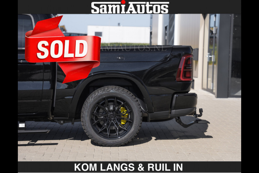 Dodge Ram Limited Night H.O 540HP 706Nm | € 84.950 excl | Massage + Full Option | De Meest Luxe en Volle Pick-Up in zijn Klasse | Comfortabele Dubbele Cabine met Royale 5 Zitplaatsen | BPM vrij | Nu Leverbaar uit Voorraad | Voorraad Nr 2356 - 0990 | De specialist in Amerikaanse pick‑ups in Nederland en Europa.