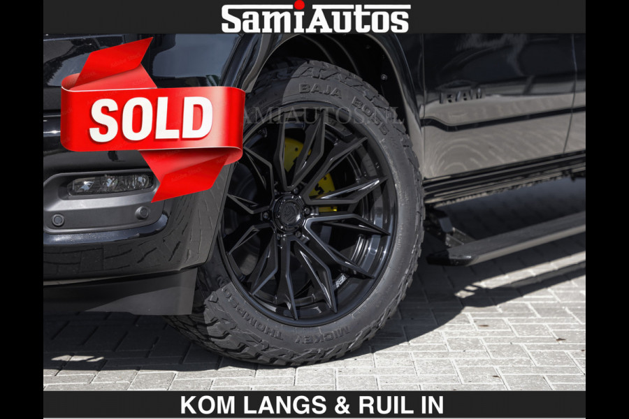 Dodge Ram Limited Night H.O 540HP 706Nm | € 84.950 excl | Massage + Full Option | De Meest Luxe en Volle Pick-Up in zijn Klasse | Comfortabele Dubbele Cabine met Royale 5 Zitplaatsen | BPM vrij | Nu Leverbaar uit Voorraad | Voorraad Nr 2356 - 0990 | De specialist in Amerikaanse pick‑ups in Nederland en Europa.