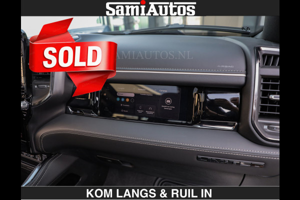 Dodge Ram Limited Night H.O 540HP 706Nm | € 84.950 excl | Massage + Full Option | De Meest Luxe en Volle Pick-Up in zijn Klasse | Comfortabele Dubbele Cabine met Royale 5 Zitplaatsen | BPM vrij | Nu Leverbaar uit Voorraad | Voorraad Nr 2356 - 0990 | De specialist in Amerikaanse pick‑ups in Nederland en Europa.