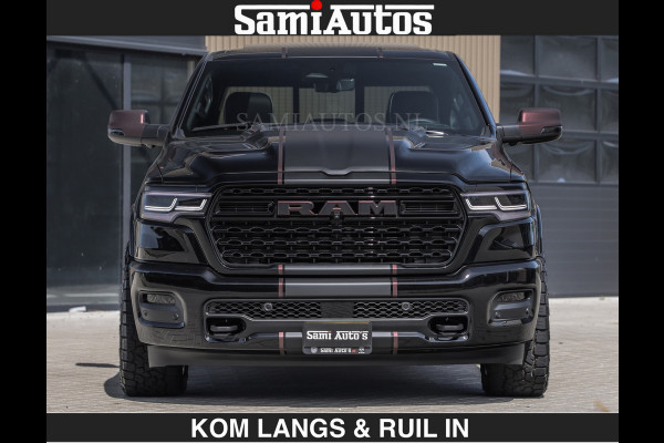 Dodge Ram Limited 540 PK | HUD | €84950,- excl | LUCHTVERING | MASSAGE | PASSAGIERSSCHERM | De Meest Luxe en Volle Pick-Up in zijn Klasse  Comfortabele Dubbele Cabine met Royale 5 Zitplaatsen | BPM vrij | Nu Leverbaar uit Voorraad | Voorraad Nr 2335 - 5153 | De specialist in Amerikaanse pick‑ups in Nederland en Europa.