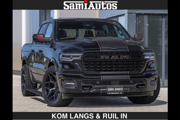 Dodge Ram Limited 540 PK | HUD | €84950,- excl | LUCHTVERING | MASSAGE | PASSAGIERSSCHERM | De Meest Luxe en Volle Pick-Up in zijn Klasse  Comfortabele Dubbele Cabine met Royale 5 Zitplaatsen | BPM vrij | Nu Leverbaar uit Voorraad | Voorraad Nr 2335 - 5153 | De specialist in Amerikaanse pick‑ups in Nederland en Europa.