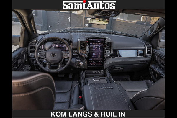Dodge Ram Limited 540 PK | HUD | €84950,- excl | LUCHTVERING | MASSAGE | PASSAGIERSSCHERM | De Meest Luxe en Volle Pick-Up in zijn Klasse  Comfortabele Dubbele Cabine met Royale 5 Zitplaatsen | BPM vrij | Nu Leverbaar uit Voorraad | Voorraad Nr 2335 - 5153 | De specialist in Amerikaanse pick‑ups in Nederland en Europa.