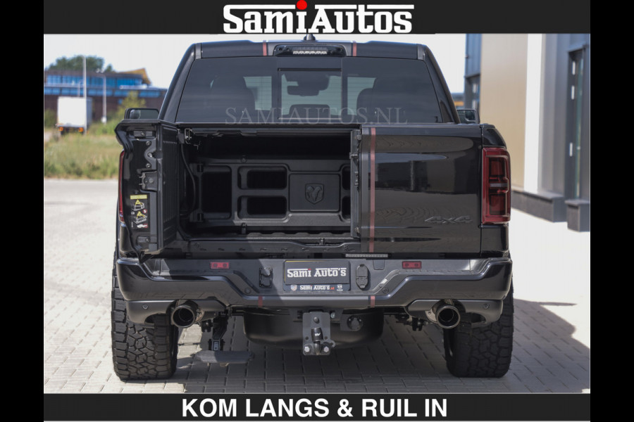 Dodge Ram Limited 540 PK | HUD | €84950,- excl | LUCHTVERING | MASSAGE | PASSAGIERSSCHERM | De Meest Luxe en Volle Pick-Up in zijn Klasse  Comfortabele Dubbele Cabine met Royale 5 Zitplaatsen | BPM vrij | Nu Leverbaar uit Voorraad | Voorraad Nr 2335 - 5153 | De specialist in Amerikaanse pick‑ups in Nederland en Europa.