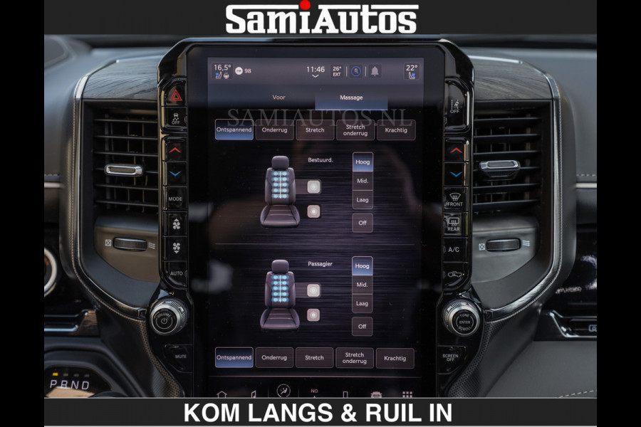 Dodge Ram Limited 540 PK | HUD | €84950,- excl | LUCHTVERING | MASSAGE | PASSAGIERSSCHERM | De Meest Luxe en Volle Pick-Up in zijn Klasse  Comfortabele Dubbele Cabine met Royale 5 Zitplaatsen | BPM vrij | Nu Leverbaar uit Voorraad | Voorraad Nr 2335 - 5153 | De specialist in Amerikaanse pick‑ups in Nederland en Europa.