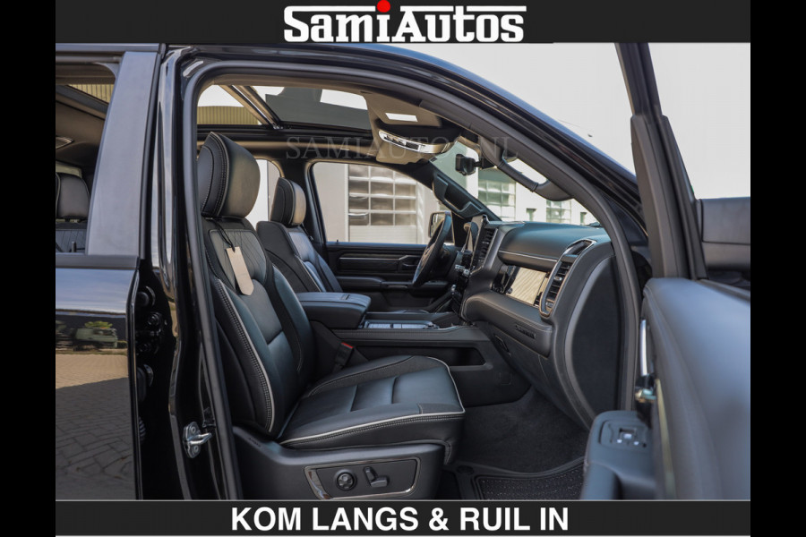 Dodge Ram Limited 540 PK | HUD | €84950,- excl | LUCHTVERING | MASSAGE | PASSAGIERSSCHERM | De Meest Luxe en Volle Pick-Up in zijn Klasse  Comfortabele Dubbele Cabine met Royale 5 Zitplaatsen | BPM vrij | Nu Leverbaar uit Voorraad | Voorraad Nr 2335 - 5153 | De specialist in Amerikaanse pick‑ups in Nederland en Europa.