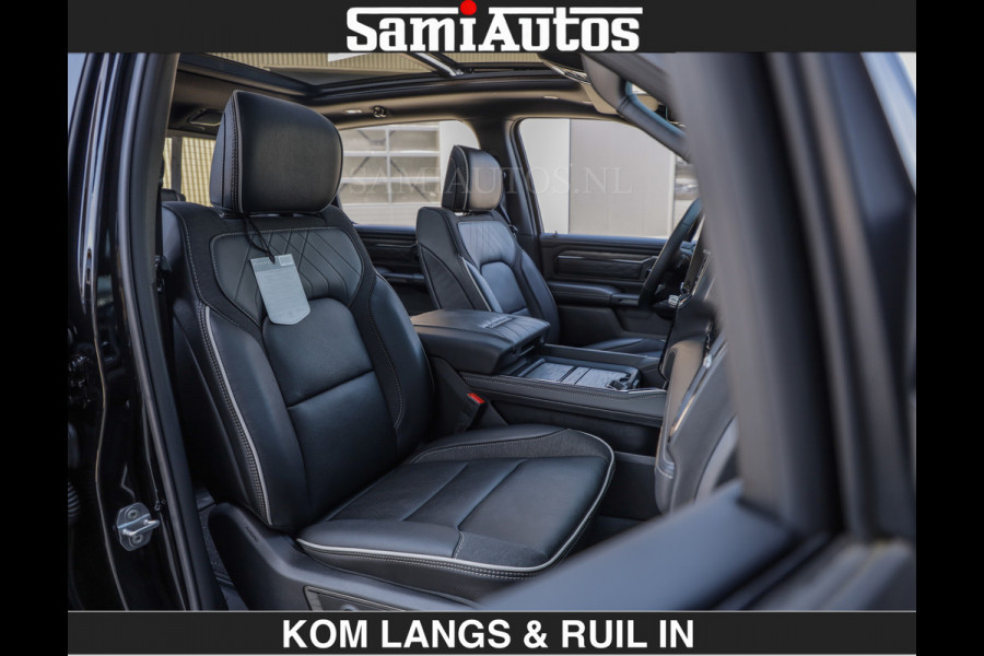 Dodge Ram Limited 540 PK | HUD | €84950,- excl | LUCHTVERING | MASSAGE | PASSAGIERSSCHERM | De Meest Luxe en Volle Pick-Up in zijn Klasse  Comfortabele Dubbele Cabine met Royale 5 Zitplaatsen | BPM vrij | Nu Leverbaar uit Voorraad | Voorraad Nr 2335 - 5153 | De specialist in Amerikaanse pick‑ups in Nederland en Europa.